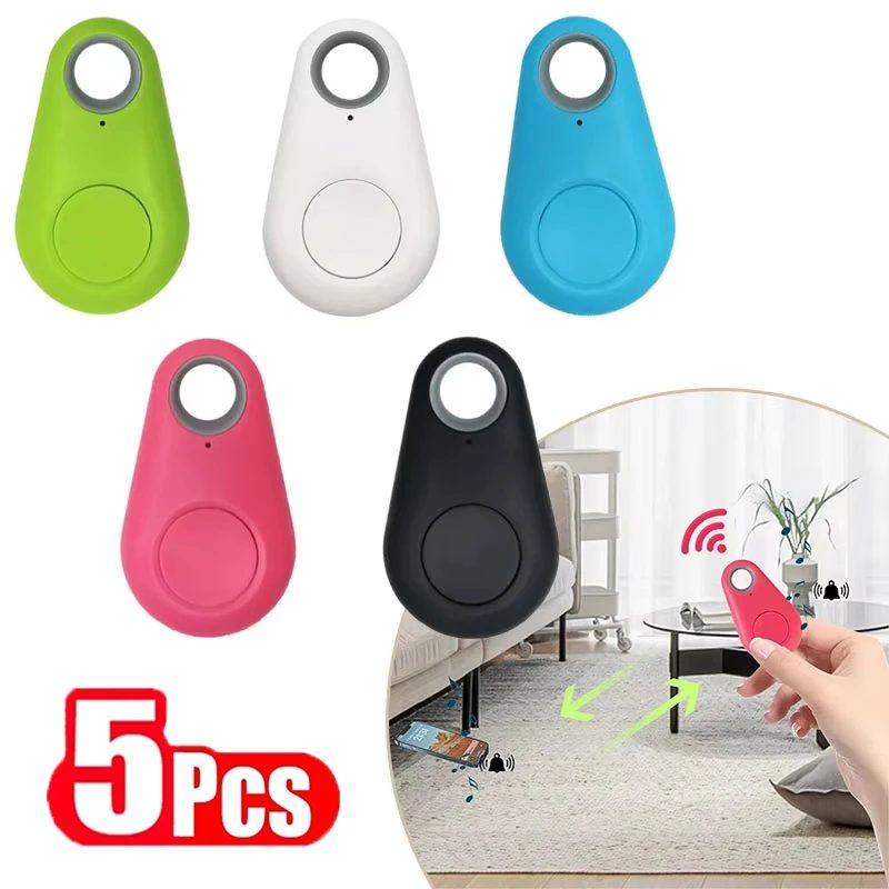 1-5 stücke Drahtlose Mini GPS Tracker Anti-verloren Alarm Schlüssel Kind Tasche Brieftasche Finder Bluetooth APP Locator smart Tag Für Ios Und Android