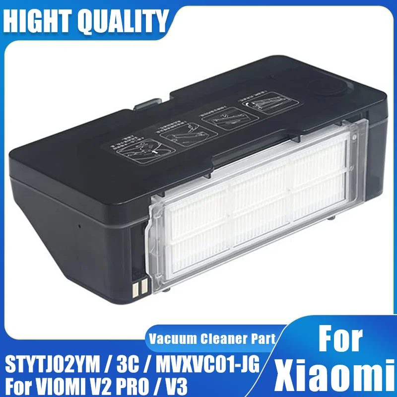 2-in-1-Wassertank-Staubbox für XiaoMi Mijia Mop Pro STYTJ02YM/3C/ MVXVC01-JG/ VIOMI V2 PRO/ V3 Roboter-Staubsauger-Teile
