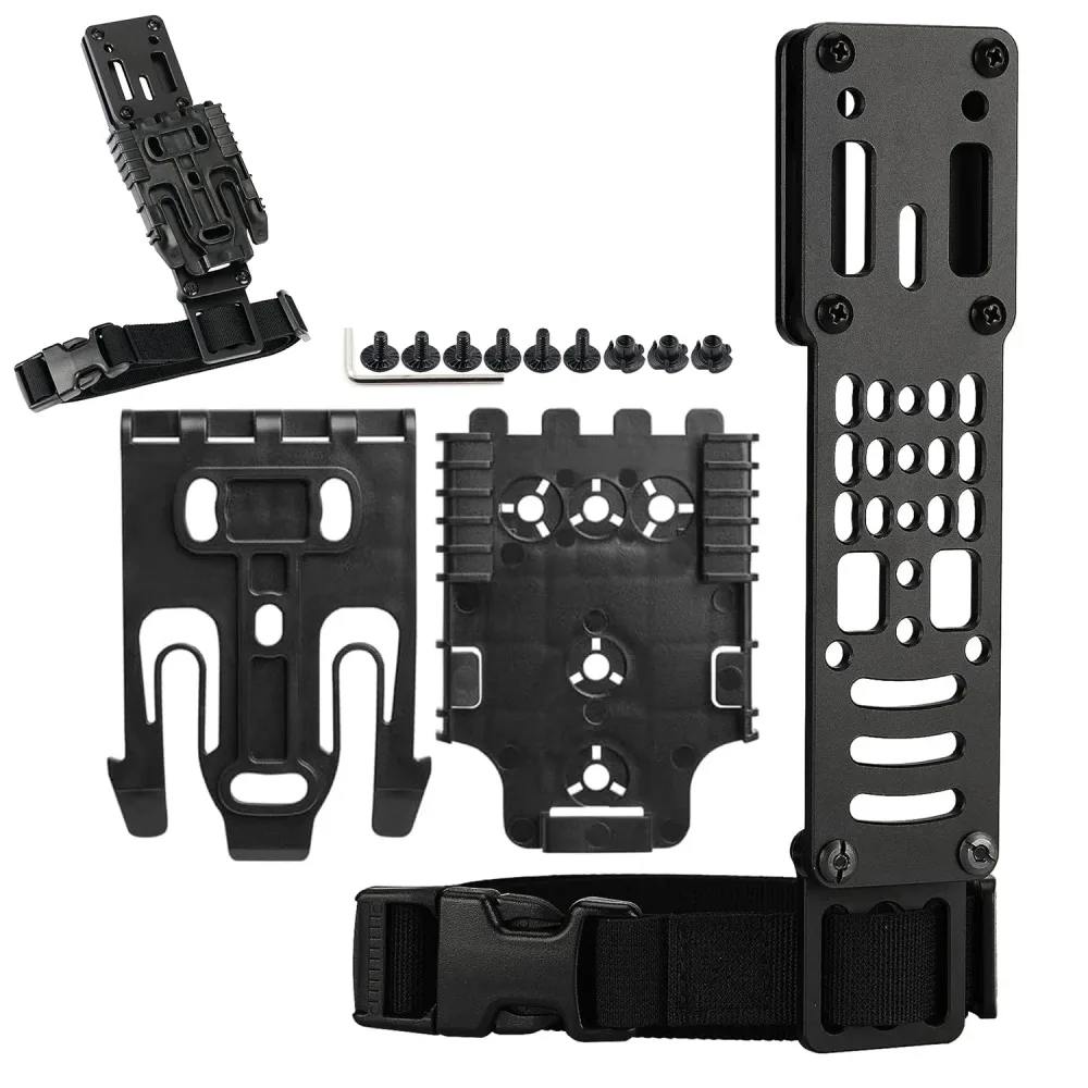 NEUER modularer Pistolenholster-Adapter aus Metall, kompatible QLS-Plattform, taktisches Schnellwechselset