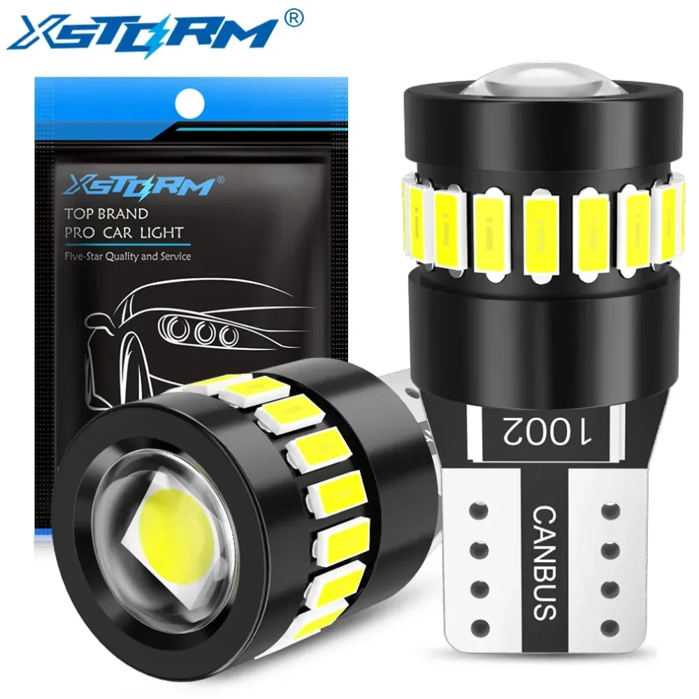 XSTORM T10 W5W LED Canbus No Error 194 168 Glühbirne 5W5 5W 12V 1000LM Superhelle Auto-Innenseite Licht Kennzeichenleuchte Auto