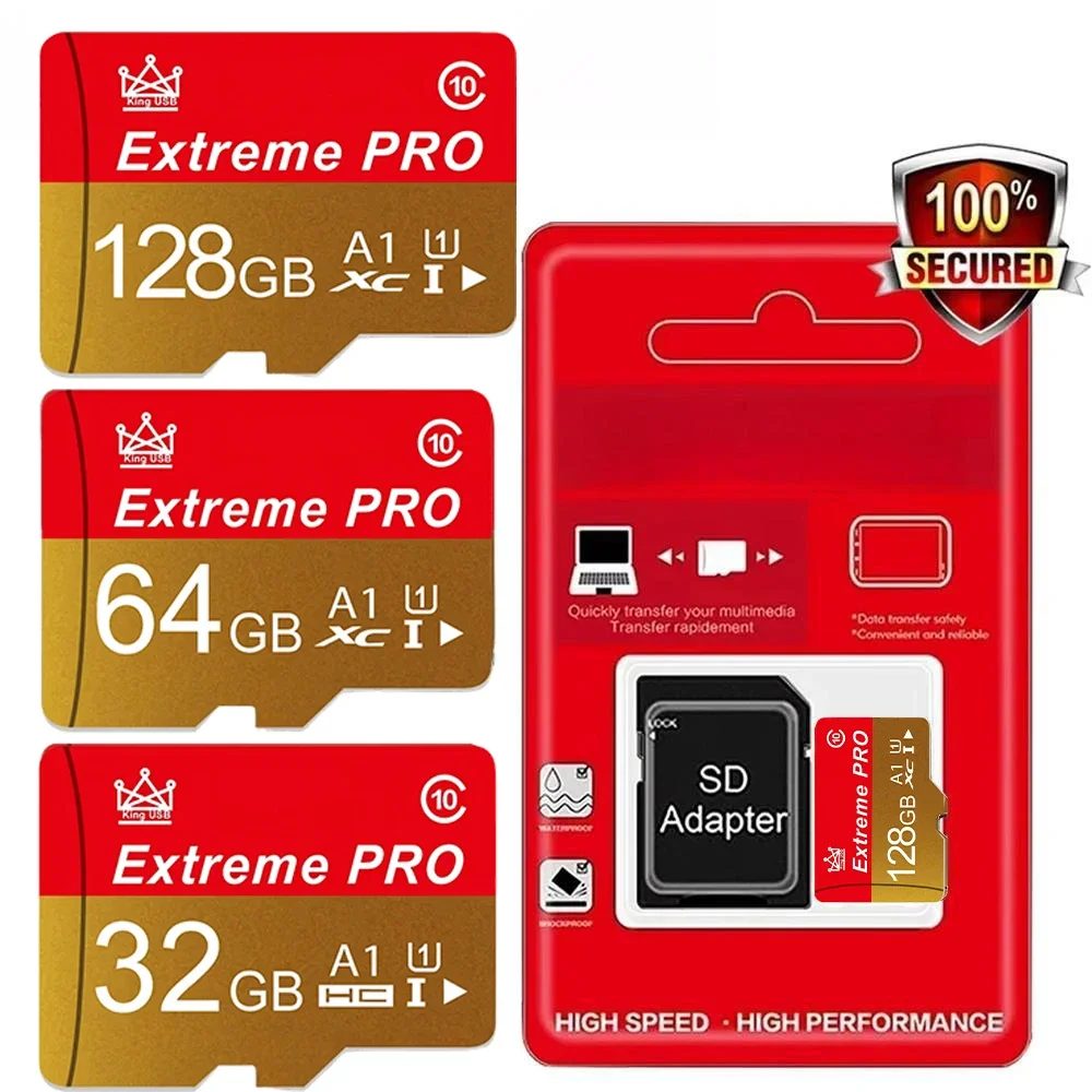 Speicherkarte 16GB 32GB Mini SD-Karte 64GB 128GB 256GB MiniSD Max Ultra C10 TF-Karte Speicherkarte für Mobiltelefonüberwachung