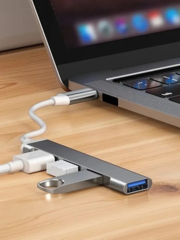 4-Port Multi-Splitter Typ-C Hub USB-Adapter OTG für Xiaomi Lenovo MacBook 13 15 Air Pro PC - Computerzubehör