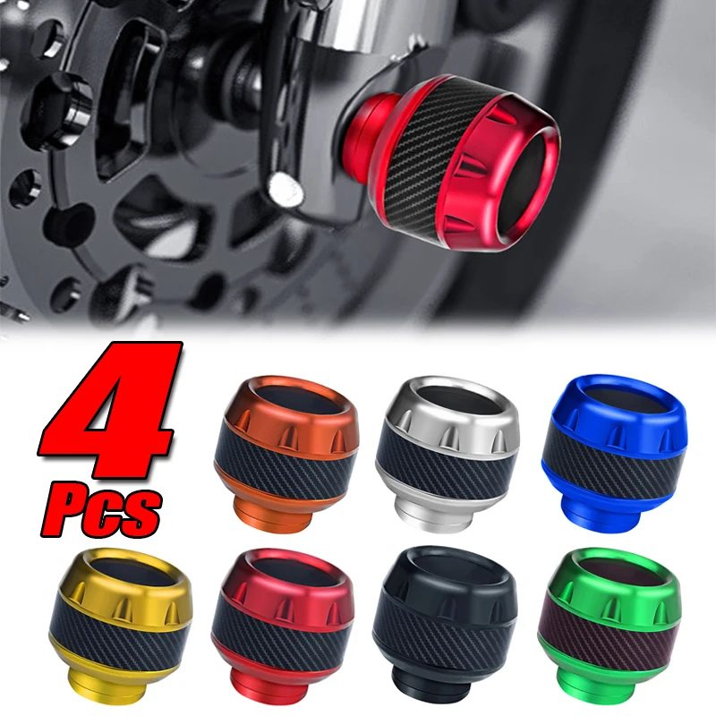 4Pcs Aluminium Legierung Motorrad Crash-schutz Roller Rad Gabel Rahmen Fallende Schutz Pads Sliders Moto Außen