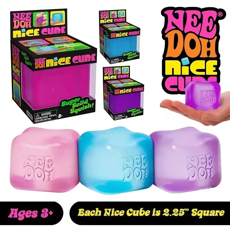 2026 heißer Schylling Needoh Nice Cube, Sensorisches Spielzeug, Anti-Stress-Blöcke, Stressabbau-Puzzle, Druckentlastung, Souvenir für Kinder