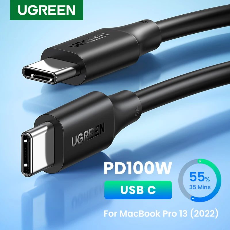 UGREEN USB-C-auf-USB-C-Kabel PD100W für iPhone 17 16 15 MacBook für Samsung Galaxy S25 5A E-Marker-Chip Schnellladung Typ-C-Kabel