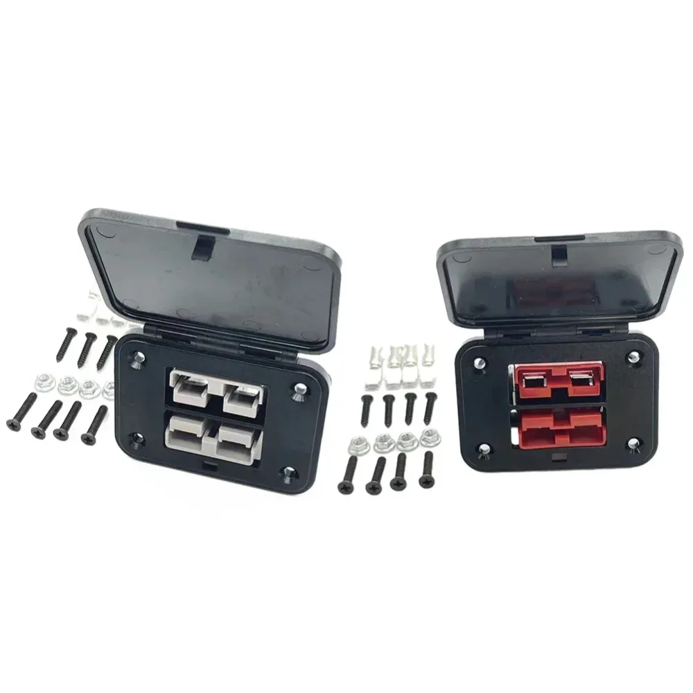 1 Satz 50A 600V Twin Dual Flush Mount Halterung für Ander-Plug-Steckverbinder zur Unterputzmontage für die Stromverteilung von Elektrofahrzeugen
