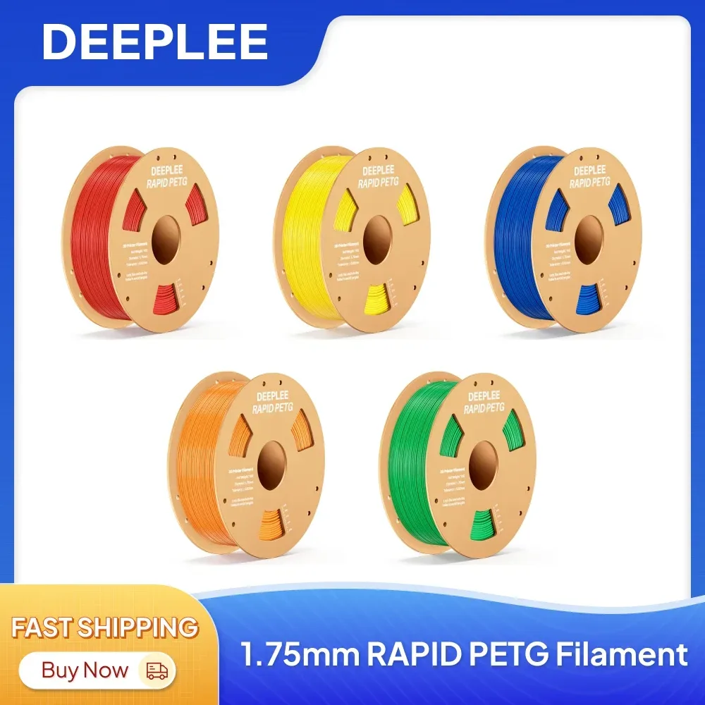 DEEPLEE 2KG RAPID PETG Filament 1,75mm für Neptune 4 Plus/Max High Flow, Stoßfestes 3D-Druck PETG Filament