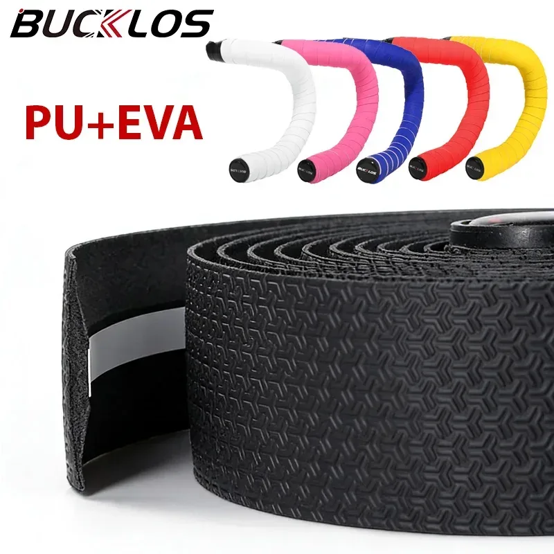 BUCKLOS Ultraleichtes Lenkerband für Rennrad, Kies, Fahrrad, stoßdämpfende Drop-Bike-Lenkerbänder, rutschfestes Klebeband, Fahrradteile