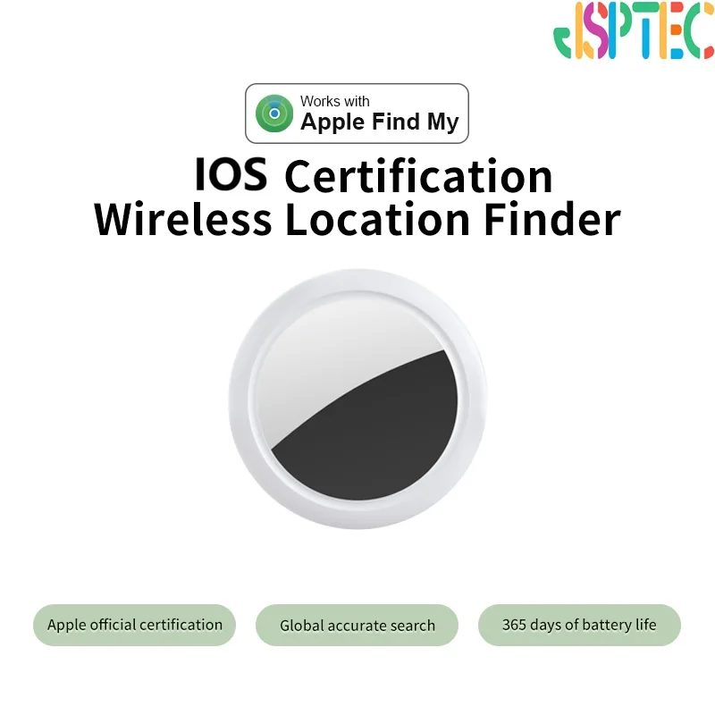 JSPTEC Airtag Bluetooth GPS-Tracker IPX5 Wasserdicht Sport-Tracking Find My für Senioren, Kinder, Haustiere ? Verfügbare Mini-Finder für iOS