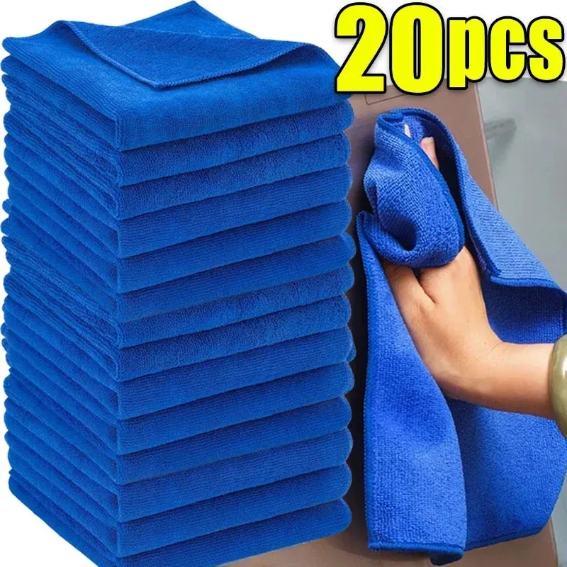 1-20Pcs Mikrofaser Handtücher Auto Waschen Trocknen Tuch Handtuch Haushalt Reinigung Tücher Auto Detaillierung Polieren Tuch Hause Saubere werkzeuge