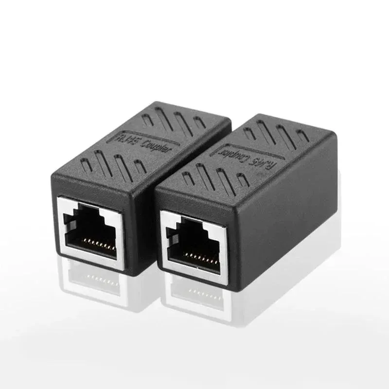 RJ45 Stecker Cat5 Cat6 Cat7 Ethernet Adapter Gigabit Schnittstelle Netzwerk Extender Konverter Für Verlängerung Kabel Buchse Auf Buchse