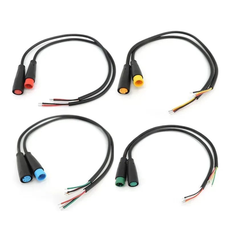 M8 2 3 4 5 6 Pin DC Elektrische Fahrrad Butt Joint Stecker wasserdicht weiblich männlich Stecker Verdrahtung Roller Brems Kabel Signal 20 CM