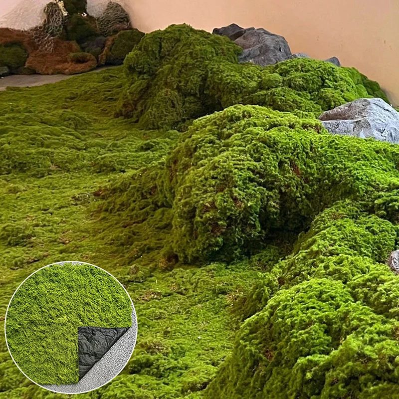 Künstliche Mooslandschaft, bionischer Rasen, falsches Moos, Mikrolandschaftslayout, Rasen, Bonsai, Keramik, Pflasterlandschaft, draußen und drinnen