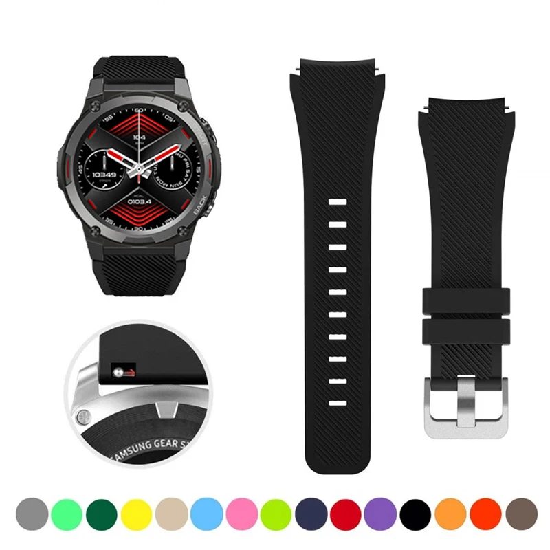 Armband für Zeblaze Vibe 7/7Pro/Beyond 2/Stratos 2/GTS Pro Band Weiches Silikon Ersatzarmband für Zeblaze 22mm Armband