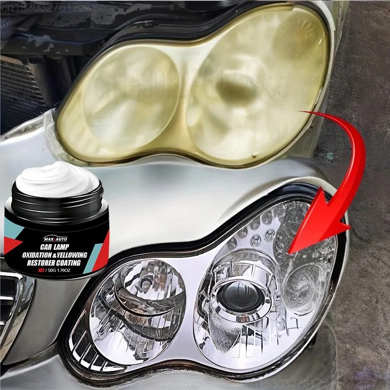 Polierset zur Wiederherstellung der Autoscheinwerfer ? Reparaturpaste für Kratzerentferner und Oxidationsreiniger für die Scheinwerfermontage