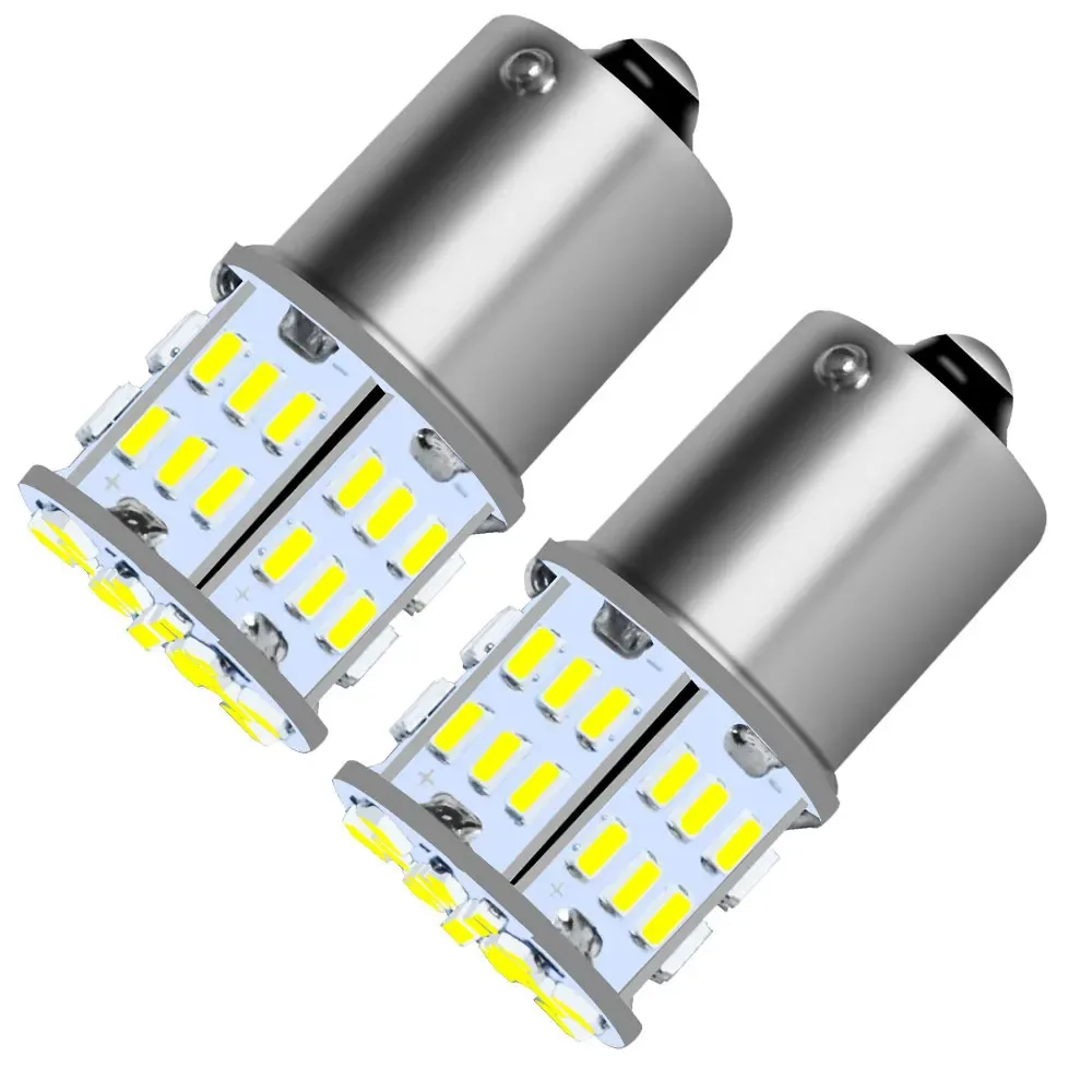 2PCS Ultra Helle LED Brems Stop Rückfahr 1156 BA15S P21W S25 G18 1157 BAY15D P21/7W 12V Plug und Play Auto Lichter Blinker