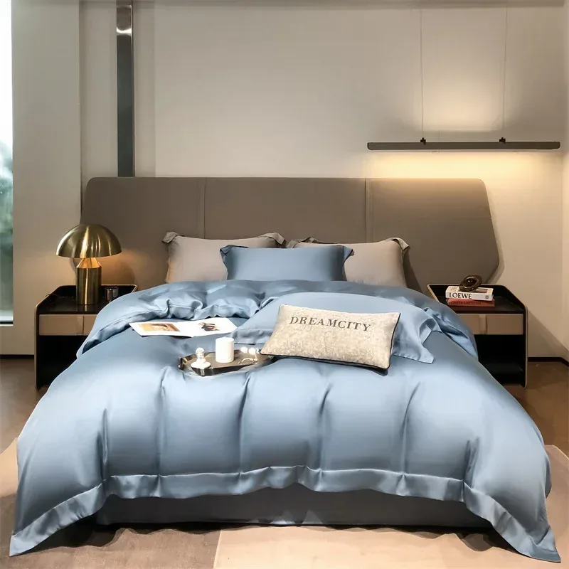 Bettbezug aus reiner Seide, hautfreundlich, weich und bequem, Einzel- und Doppelbett, alle Größen können individuell angepasst werden.