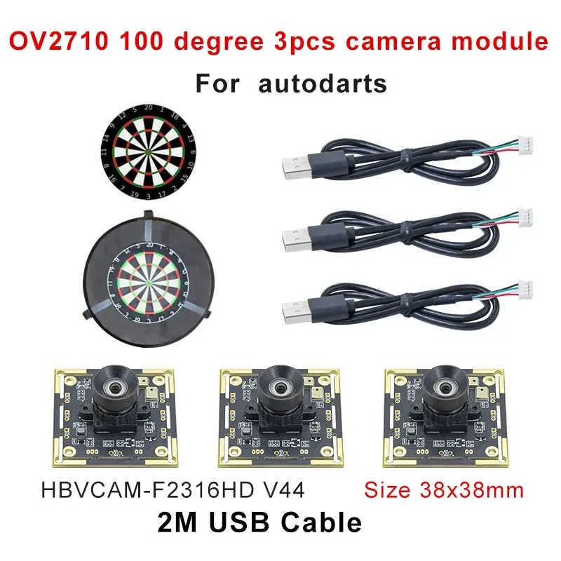 HBVCAM OV2710 100 Grad 2MP USB-Kameramodul für AutoDarts IO Punktezählsystem - Computer-Vision-Kameramodul