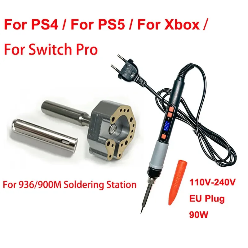 90W Joystick-Lötkolben mit Einstellbarer Temperatur, Lötstation für Xbox PS4 PS5 Switch Pro Controller, Joystick-Entlötung