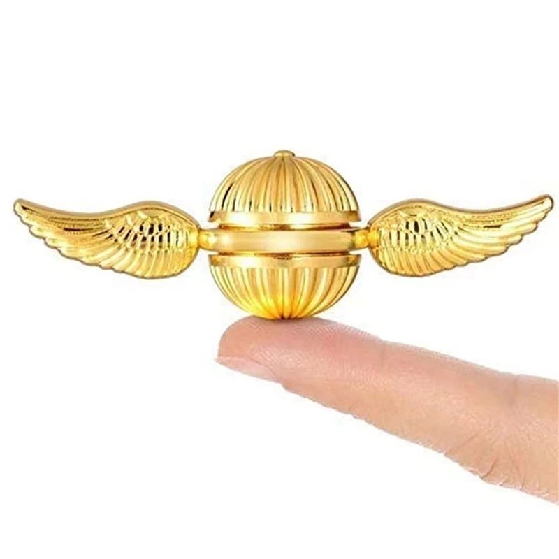 Goldener Schnatz Amor Fidget Spinner Antistress Hand Rotation Zappeln Spielzeug Engel Flügel Hand Spinner Metall Spielzeug Für Kinder Geschenk