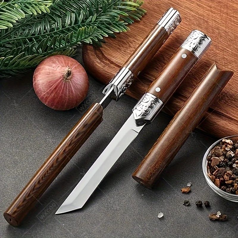 Hochwertiges geschnitztes professionelles Outdoor-Messer aus Edelstahl, Fleischschneider, Obstschäler, Mini-Allzweckmesser, tragbares Messer