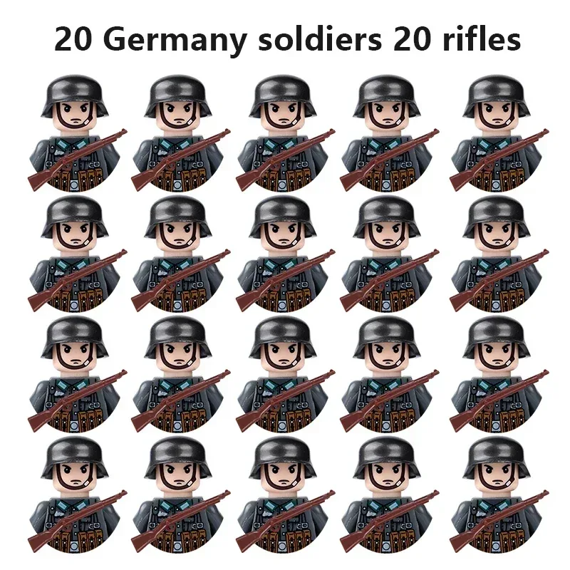 20 Spielzeuge für Soldaten und Kinder aus der Sowjetunion, Großbritannien, China, Frankreich, Polen und Kanada.