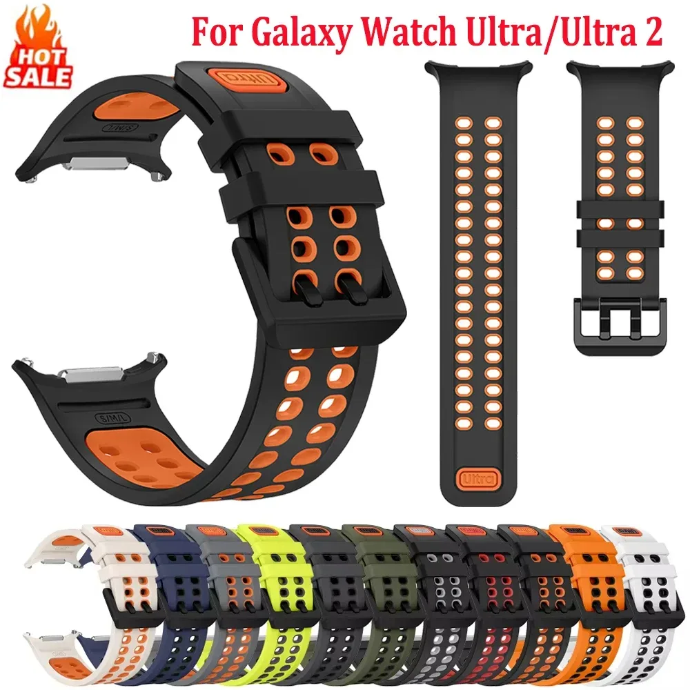 Sport-Silikonarmband für Samsung Galaxy Watch Ultra 2025 2024 Armband Correa Galaxy Ultra 47mm ohne Lücken Smartwatch-Zubehör
