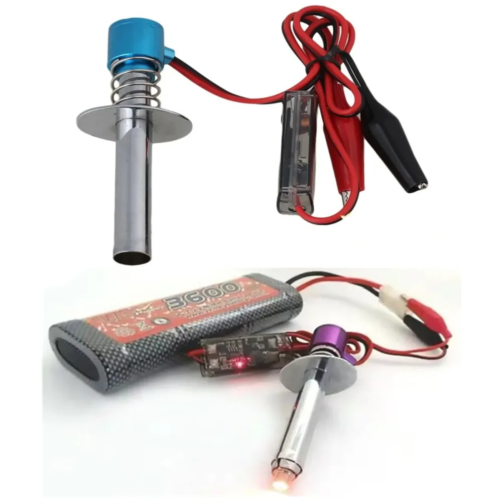 6-12 V HSP 80100 Elektronische Glühkerze Zünder Kabel Clip Nitro Ausgang 18 21 28 motor 1/8 1/10 1/24 RC Auto Zubehör Teile