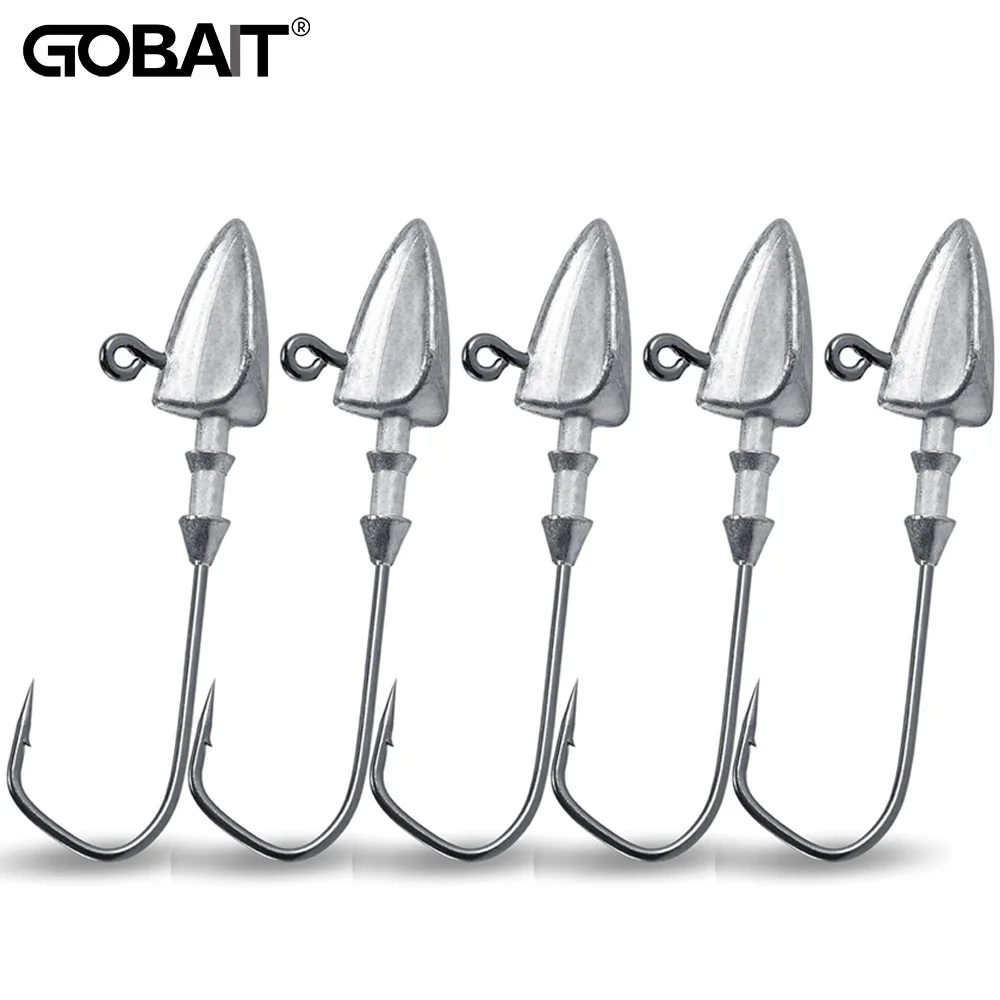 5 stücke Metall Jig Kopf Haken 3,5g 10g 21g 35g Gewicht Kurbel Sharp Angelhaken Getriebe Sinker pesca Set Weiche Köder Texas Rig Angelgerät