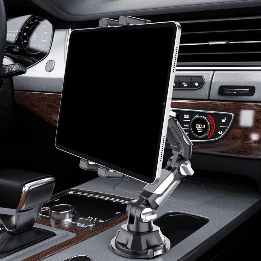 Auto-Getränkehalter, Tablet- und Telefonhalterung, universeller Ständer mit verstellbarem langen Arm für iPad, für Samsung Galaxy Tab für Kindle