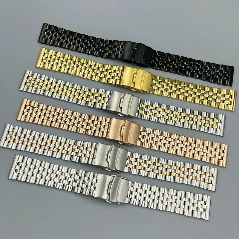 316L Massives Edelstahl-Uhrenarmband für Herren, Uhrenarmband 20mm 22mm, luxuriöses Armband-Zubehör