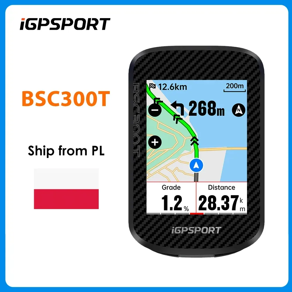 iGPSPORT BSC300T Touchscreen-Fahrradcomputer 32G Globale Farbige Karte Drahtloser Fahrradcomputer Unterstützt E-Bike
