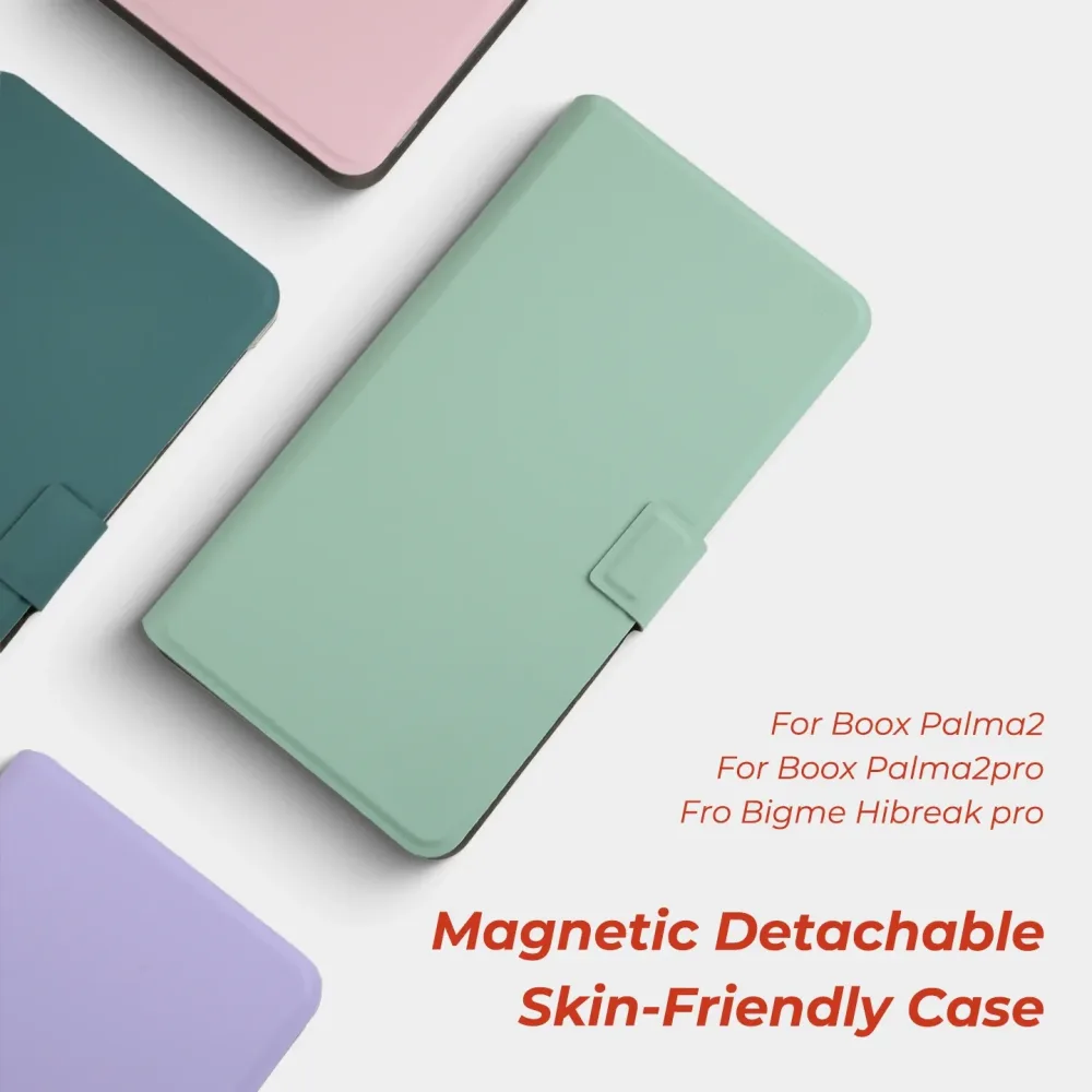 Twosheep Magnetisch Abnehmbares Gehäuse für Boox Palma2 Pro und Bigme Hibreak Pro Hautfreundliche Smart Cover mit Auto-Wach-/Schlaffunktion