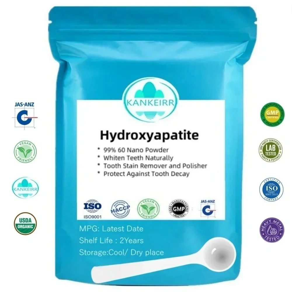 50?1000 g 100 % Hydroxyapatit 60 Nano, natürliches Zahnaufhellungspulver, Zahnfleckenentferner und Polierer [niedrigstes Datum]