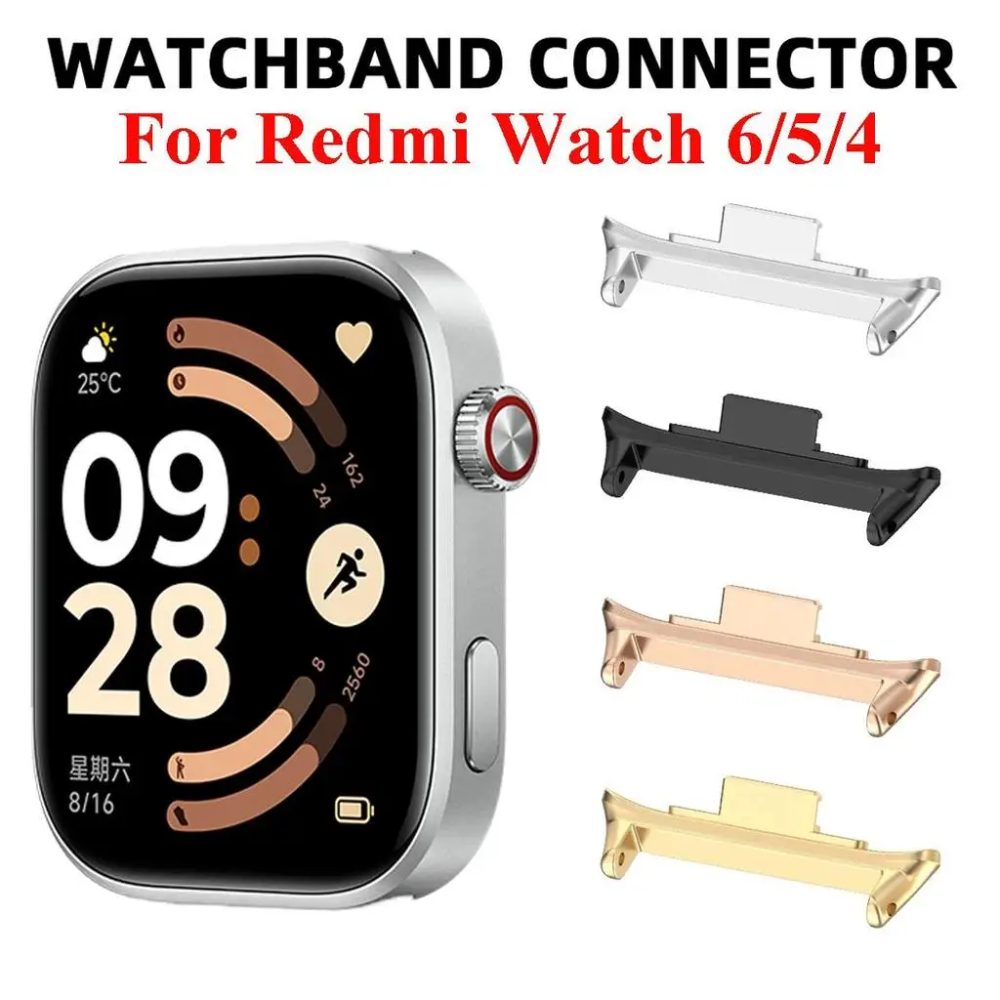 1 Paar Adapter für Redmi Watch 6 Watch 5/4 Connector Armband Edelstahl für Xiaomi Miband 8 Pro/9Pro Armband Strapl Acces