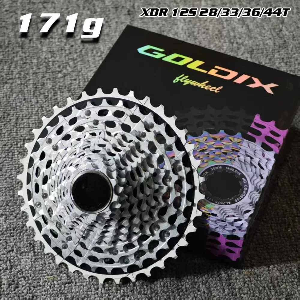 GOLDIX Rennrad CNC integriertes ultraleichtes 12-Gang-Schwungrad, geeignet für SRAM XDR RED AX XPLR elektronische Getriebe