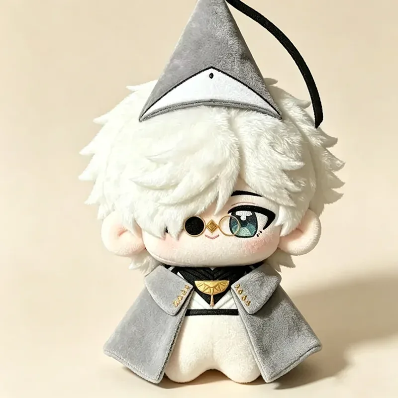 Niedlicher 10cm Hexenhut Atelier Qifrey Nunu Plüschtier-Anhänger Süße Baumwollpuppe Ornament Geburtstags- und Feiertagsgeschenk für Fans und Sammler