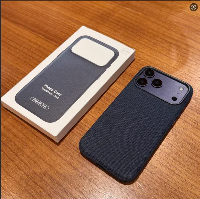Luxuriöse Tech-Gewebe-Magnet-Hülle für iPhone 17 Air 16 15 Plus 14 13 12 11 Pro Max ? TechWoven für MagSafe Wireless Charging Cover