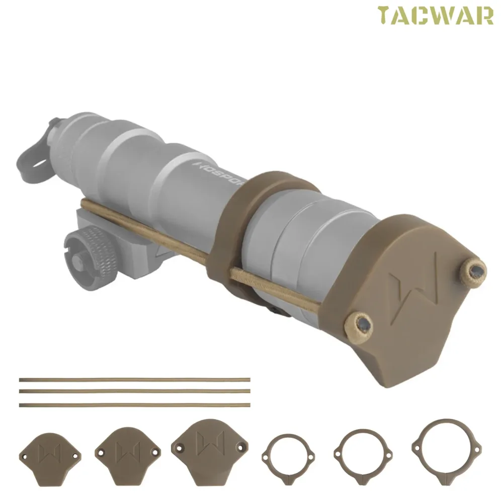3er-Set Optischer Zielfernrohr-Lichtschutz, Taktische Taschenlampen-Linsenschutzkappe für M300 M600 M952V M951 Mod
