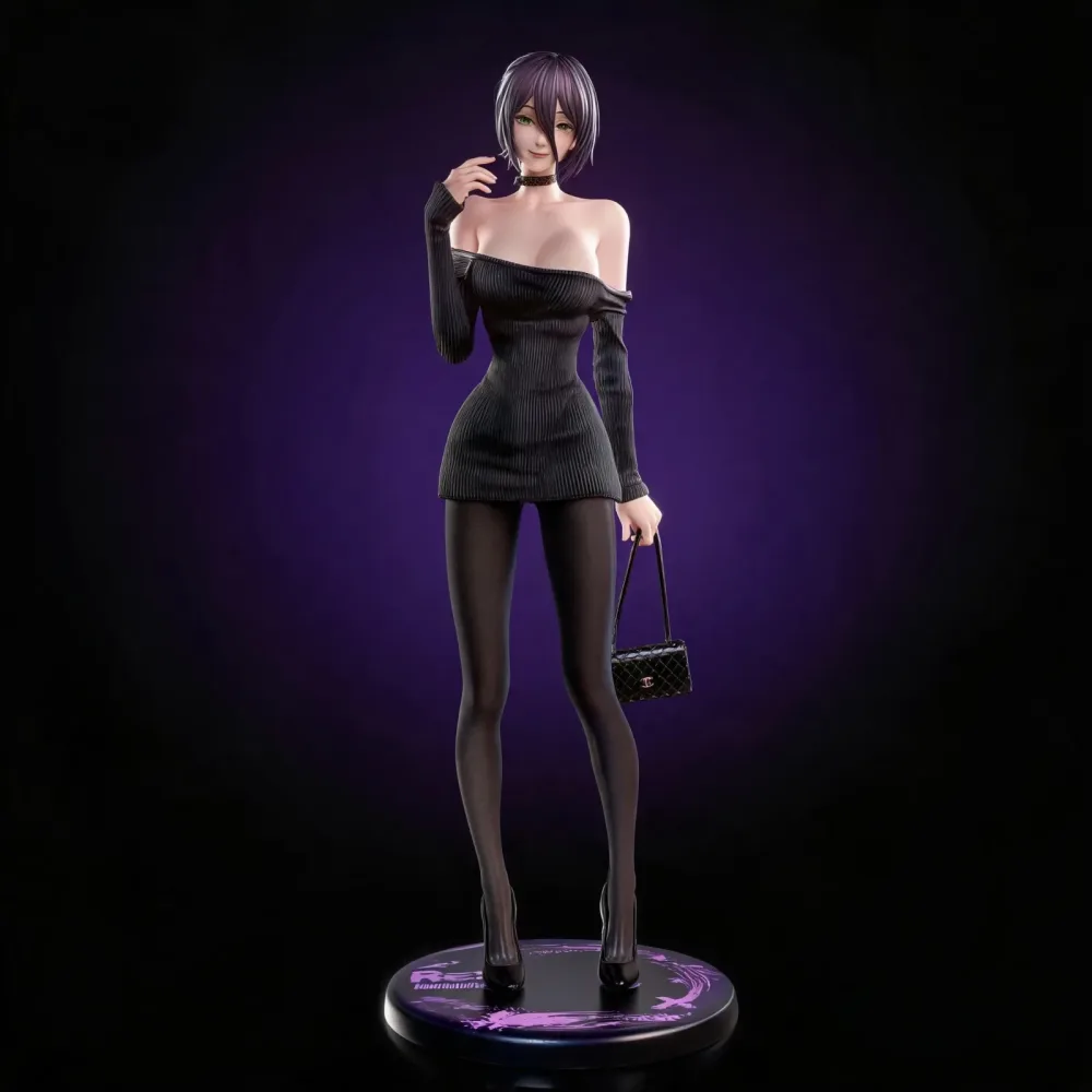 25cm 9,8 Zoll Anime Chainsaw Man Reze Actionfiguren PVC-Statue Schreibtisch-Ornament Sammlerstück Modell Dekoration Spielzeug Geschenke