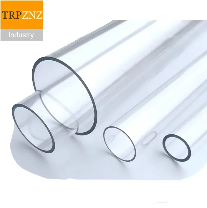 Hochtransparentes PC-Rohr Polycarbonat-Kunststoffrohr 1mm Dick Korrosionsbeständig Oxidationsbeständig Hochtemperaturbeständig Stark