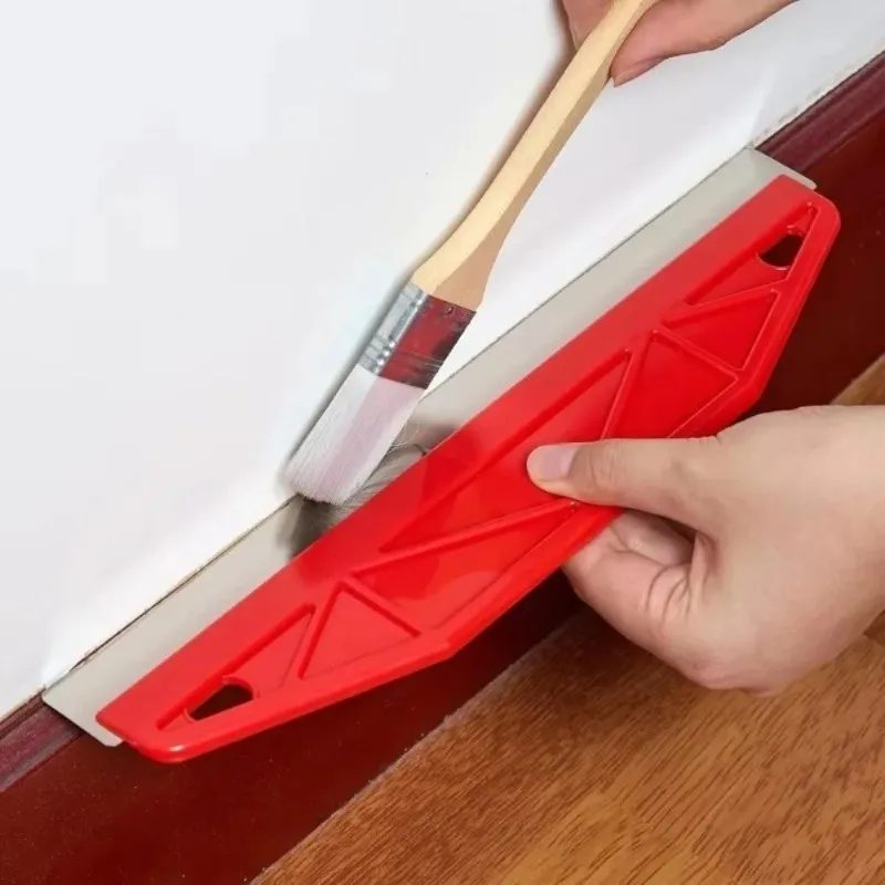 Robuster Farbschutz-Kantenstreicher in Gelb mit Ergonomischem Griff Wandmalerei-Werkzeug Plastik-Metall-Kantenbeständiges Malzubehör