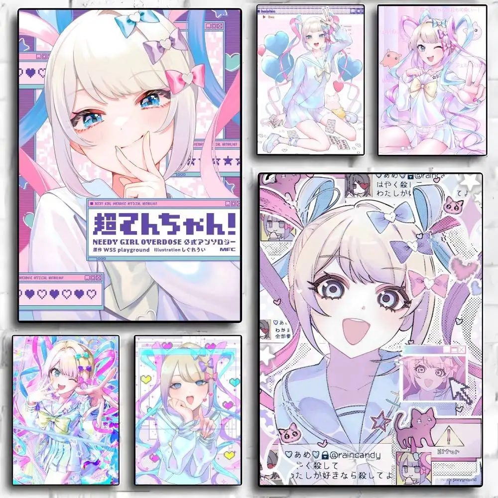 Anime Needys Girl Überdosis-Poster, hochwertiger Druck, Heimdekoration, Wandkunst, Wandbild, Raum, Bar, Dekoration