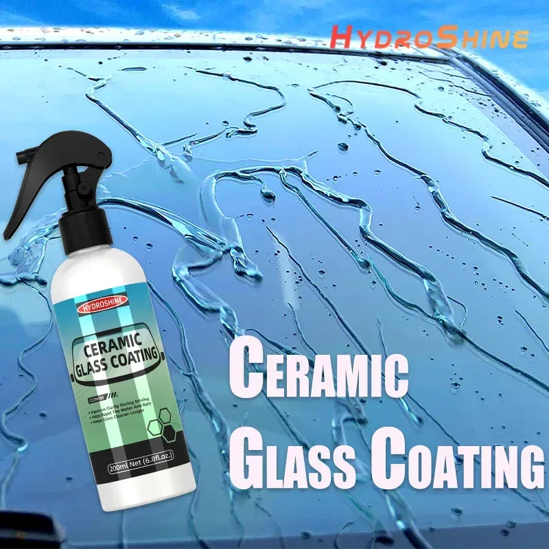 Hydroshine Keramik-Glasbeschichtung, Nano-Kristall-Beschichtung, Fenster, Polierflüssigkeit, glasbeschichtet, Kristall, hydrophob, staubdichtes Mittel