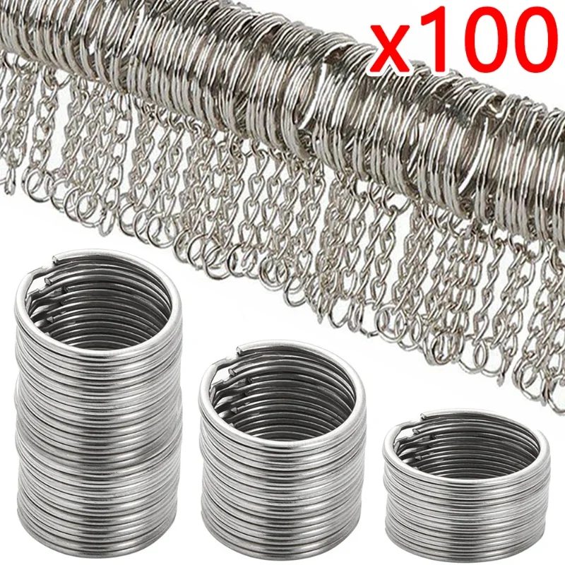 30mm/25mm/20mm Metall Schlüsselanhänger Schlüsselanhänger Sets Schlüsselanhänger Anti-Rost Schlüsselanhänger Schlüsselanhänger Autoschlüssel Anhänger Split