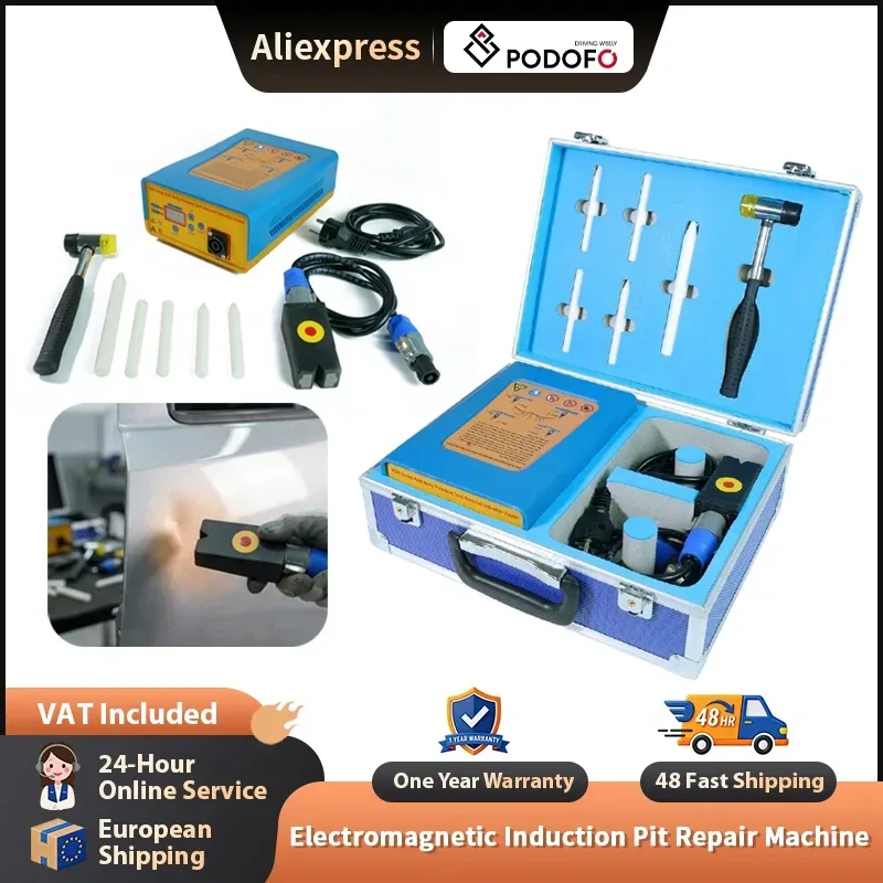 Podofo Auto Magnetische Induktions-Dellenreparaturmaschine Elektromagnetischer Induktionsheizer PDR Dellenreparaturwerkzeug Auto-Dellenreparaturwerkzeug