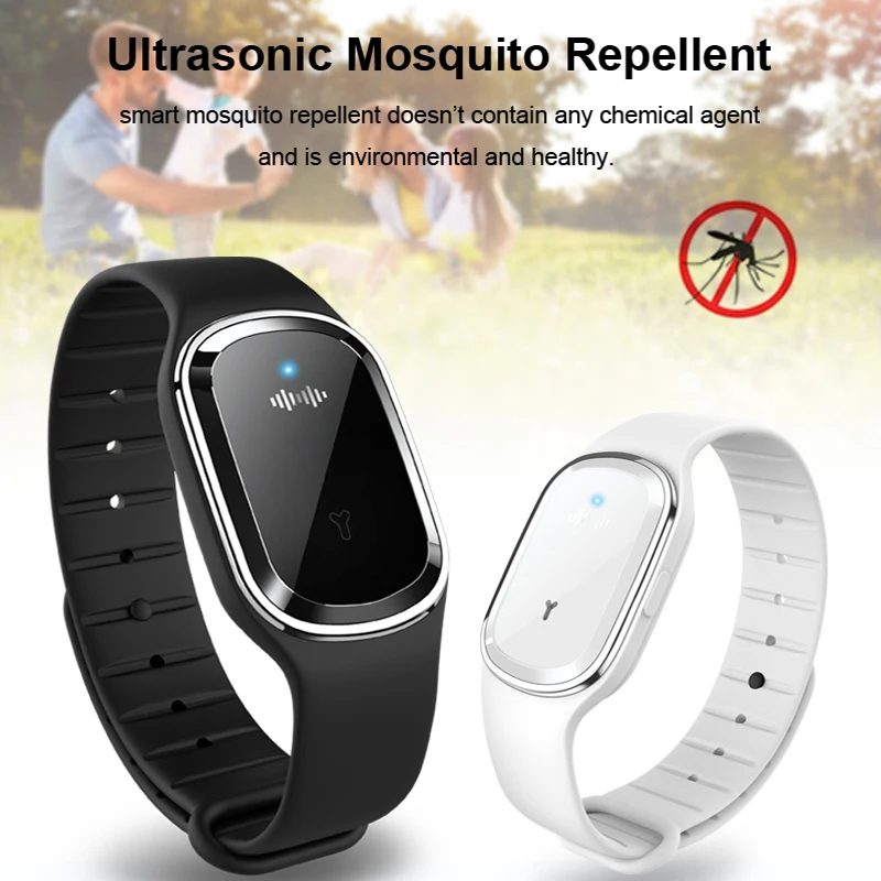 Einstellbare Mückenschutz Armband Anti-mücken Armband USB Lade Anti-mücken Silikon Armband Für Kinder Erwachsene