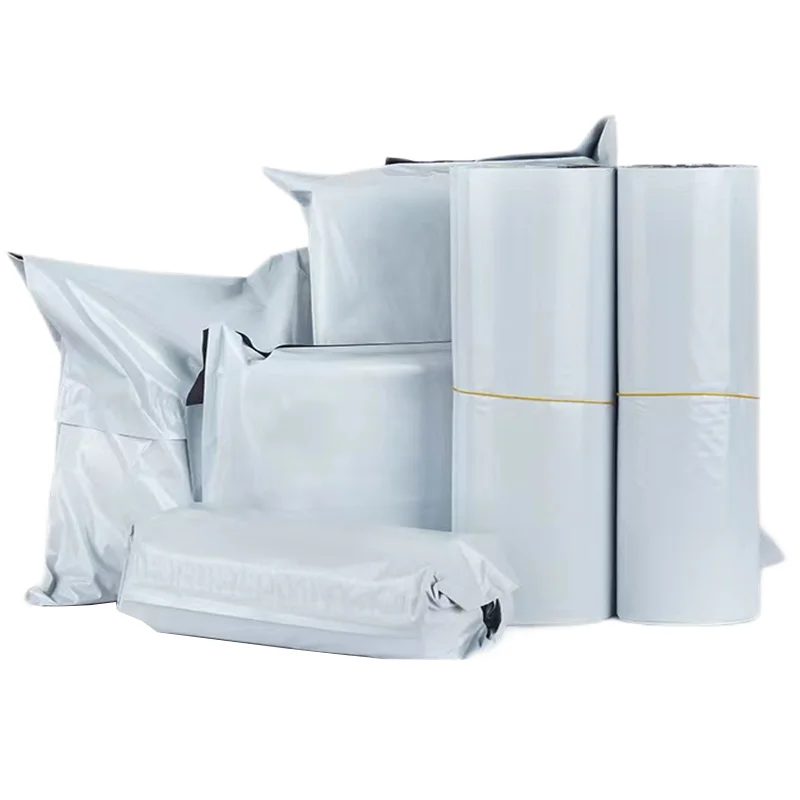 50 Stück Weiße Poly-Versandtaschen Selbstklebende Kurier-Versandumschläge Wasserdichte Kurier-Versandtaschen Kleidungsverpackung Express-Taschen