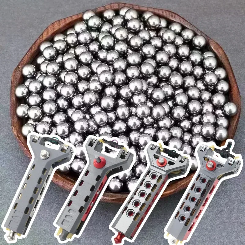 300 Stück 8-mm-Stahlkugeln für G5-Schleudern, Standard 8-mm-Stahlkugeln für den Außeneinsatz, geeignet für verschiedene Schleudern mit Wiederholungsfunktion.