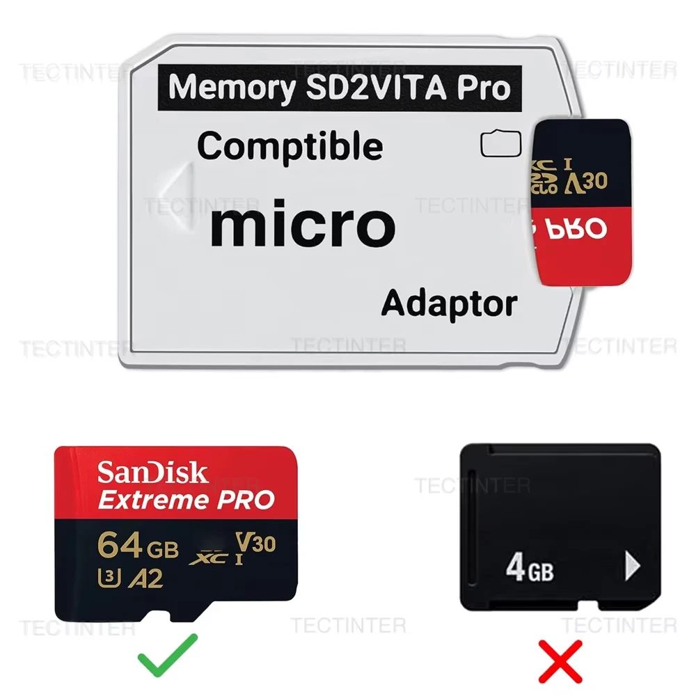 Für PSVita SD2VITA 6,0 Micro Speicher Karte Adapter Für PS Vita 1000 2000 Henkaku 3,65 System SD Spiel Karte Slot Konverter